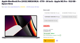 Apple MacBook Pro (2021) MK183N/A voor €2.220 bij bol.com