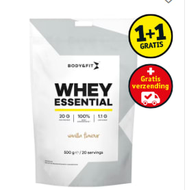 1+1 gratis op alles van Body en fit bij Kruidvat