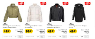 Alle Adidas items tot 73% korting bij Sport-korting
