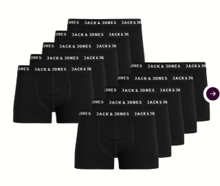10 Jack & Jones Solid Boxershorts voor €29,95 bij iBOOD