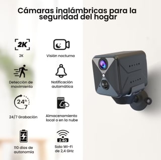 3 Camaras Espia,2K WiFi Interior/Exterior y visión nocturna por solo 39,49€ Promoción 3x2