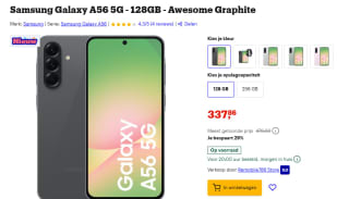 Samsung Galaxy A56 128GB voor €337,86 bij Bol