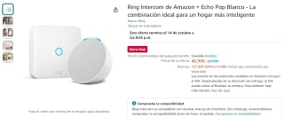 Amazon Ring Intercom + Echo Pop por 46,99€