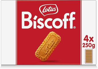 Lotus Biscoff Galleta Caramelizada Vegano Sin Colorantes ni Aromas Añadidos 4 x 250g | 1 kg por 4,62€