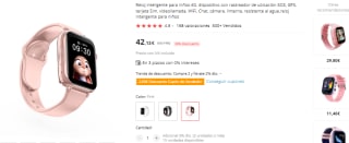 Smartwatch para niños 4G con GPS por 39.44€