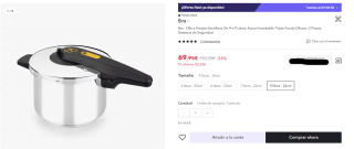 Menaje de cocina Bra desde solo 7,69€ ofertazas
