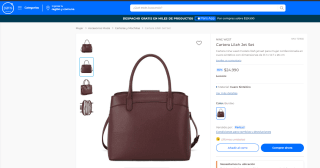Cartera Nine West Lilah Jet Set por $24.990