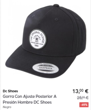 Gorras primeras marcas por menos de 15€