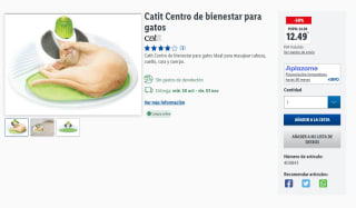 Catit Centro de bienestar para gatos por tan sólo 12,49€