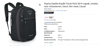 Osprey Daylite Expandible 26+6 - Reisrugzak voor €66,82 bij Amazon