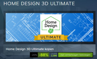 Home Design 3D Ultimate voor €2,39 bij Steam