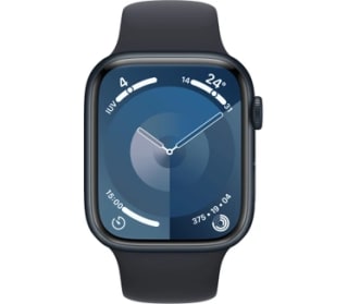 Apple Watch Series 9 45mm Midnight Aluminium Sportband S/M voor €335 bij Bol