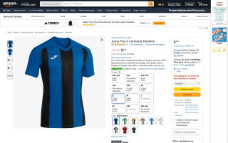 Camiseta Joma manga corta Pisa II por 8,99€