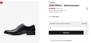 Clarks CraftArlo Lace Oxford-schoenen voor €65,95 bij Zalando
