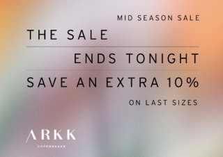 10% extra korting op de sale bij Arkk Copenhagen