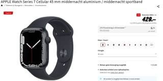 Apple Watch Series 7 - 45mm - Middernacht voor €429 bij de MediaMarkt