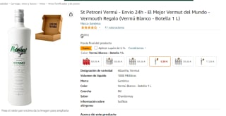 St Petroni Vermú blanco 1litro por 9.49€