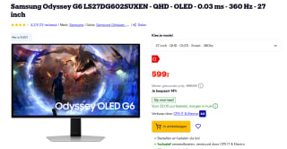 Samsung Odyssey OLED G6 G60SD - LED-monitor voor €599 bij Bol
