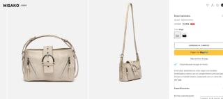 Bolso bandolera color claro por 12€