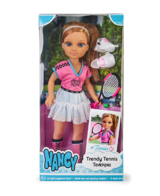 Muñeca Nancy ,Trendy Tenis, muñeca tenista de pelo rubio con coleta por 16,98€.
