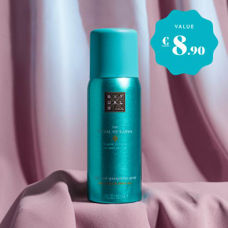 The ‘Ritual of Karma’ Box voor 29,99 euro ( 2 stuks voor 47,92 euro met nieuwsbriefkorting )