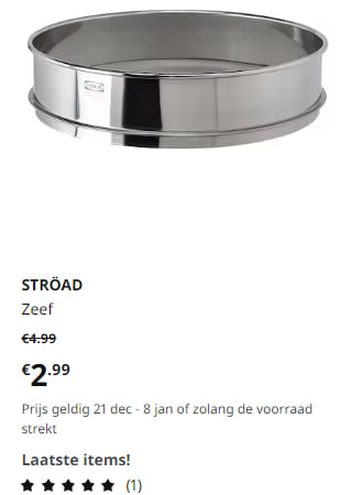 Tot 45% korting in de sale bij Ikea