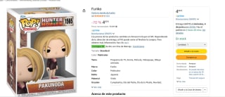 Figura Funko POP! Pakunoda Hunter X Hunter por 4,80€
