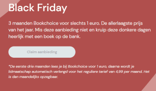 Black Friday deal: 3 maanden Bookchoice voor €1,-
