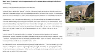 Gratis locaties verdedigingserfgoed bezoeken tijdens Weekend van het Verdedigingserfgoed 19 t/m 21 april