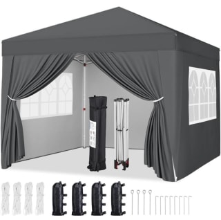 Carpa Plegable 3x3 con Paneles Laterales y Ventanas por 89,99€