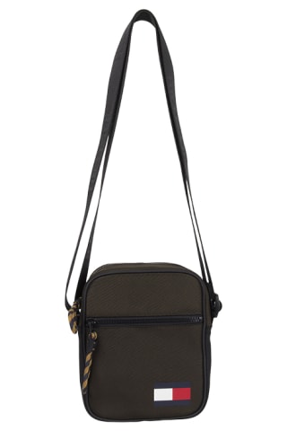 Tommy Hifiger Mini Reporter Camo Green schoudertasje voor €29,99 bij Otrium