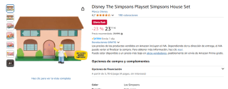 Disney Los Simpsons Juego de la casa por 23,11€