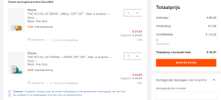 Zalando kortingscode voor 15% extra korting op geselecteerde beauty items (zoals rituals)