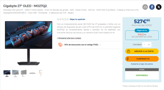 10% descuento en Monitores grandes marcas precios muy buenos