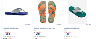 2x1 en hawaianas desde Intersport (sólo online)