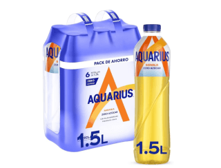 Aquarius Zero Azúcar Naranja Bebida funcional con sales minerales por 8,94€