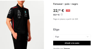 Polo para Hombre BMW Mercedes-AMG F1 por 22.99€
