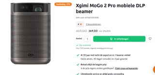 XGIMI MoGo 2 Pro Portable Android TV Projector voor €369 bij Beamerexpert
