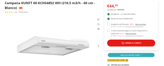 15% extra electrodomésticos integrables Worten