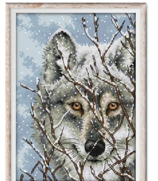 Wolf 3 kit de punto de cruz aida por 4,72€