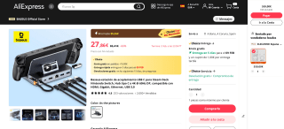 Baseus-estación de acoplamiento USB C por 27,86€