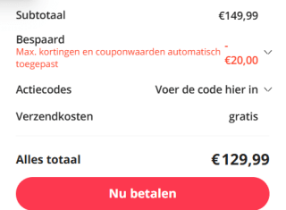 Nintendo Switch Lite voor €129 dmv code bij Aliexpress