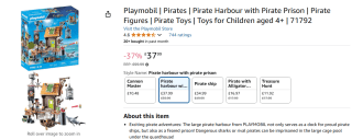 Playmobil Piraten haven (71792) voor €45,03 bij Amazon