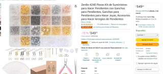 Kit para fabricación para hacer joyas por $329.99