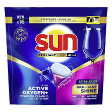 Sun Brilliant Shine Vaatwascapsules 16 stuks gratis na cashback
