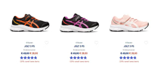 20% extra korting bij aankoop van 2 items bij Asics