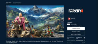 Juego FAR CRY 4 por 5,99€ desde Epic Games