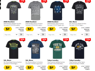 Camisetas por tan solo 5,55€