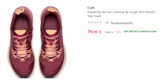 Zapatillas de trail running de mujer Craft ADV Nordic Trail por 74.95€