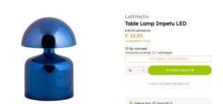 Leitmotiv tafellamp Impetu LED voor €16,85 bij Homedeco